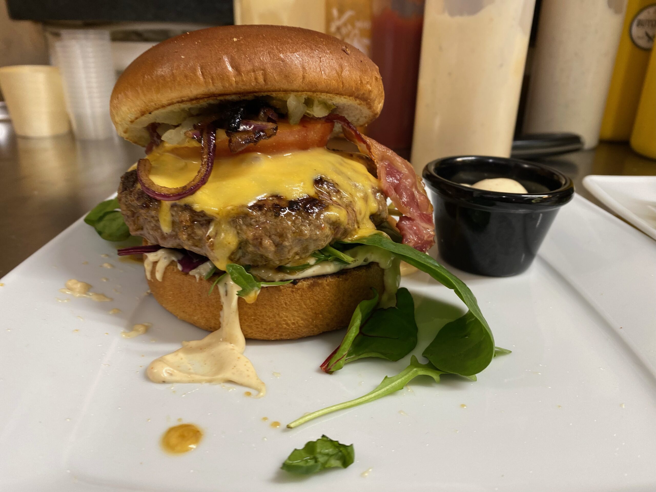 Burger-Küche in Aktion